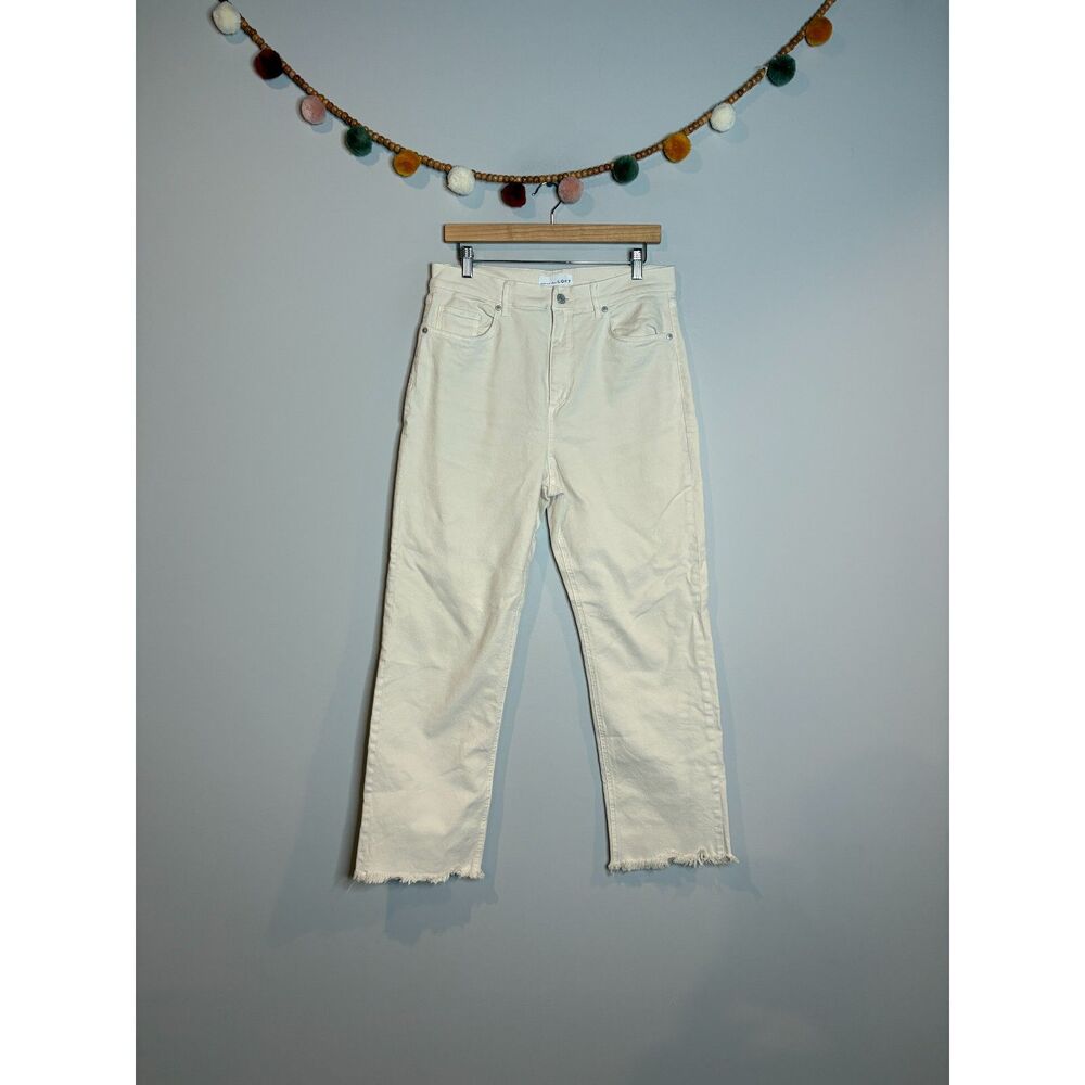 Loft cream off white The Straight jeans